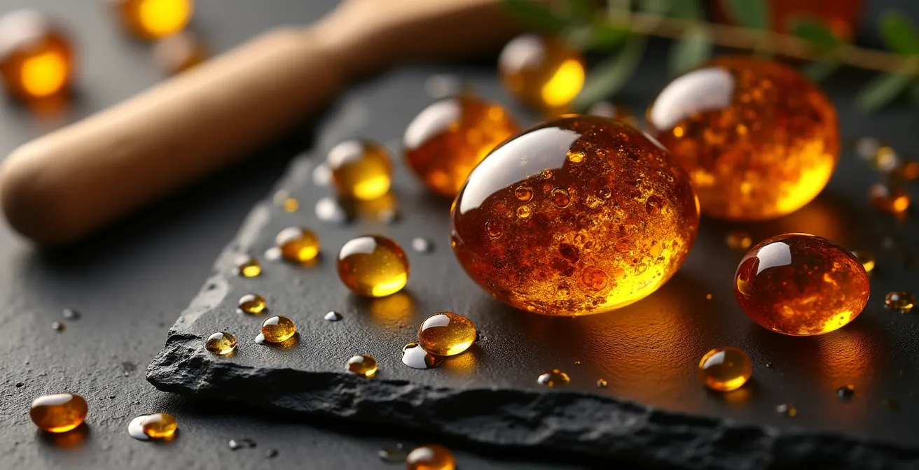 Baltischer Bernsteinschmuck mit spezieller Pflegebehandlung