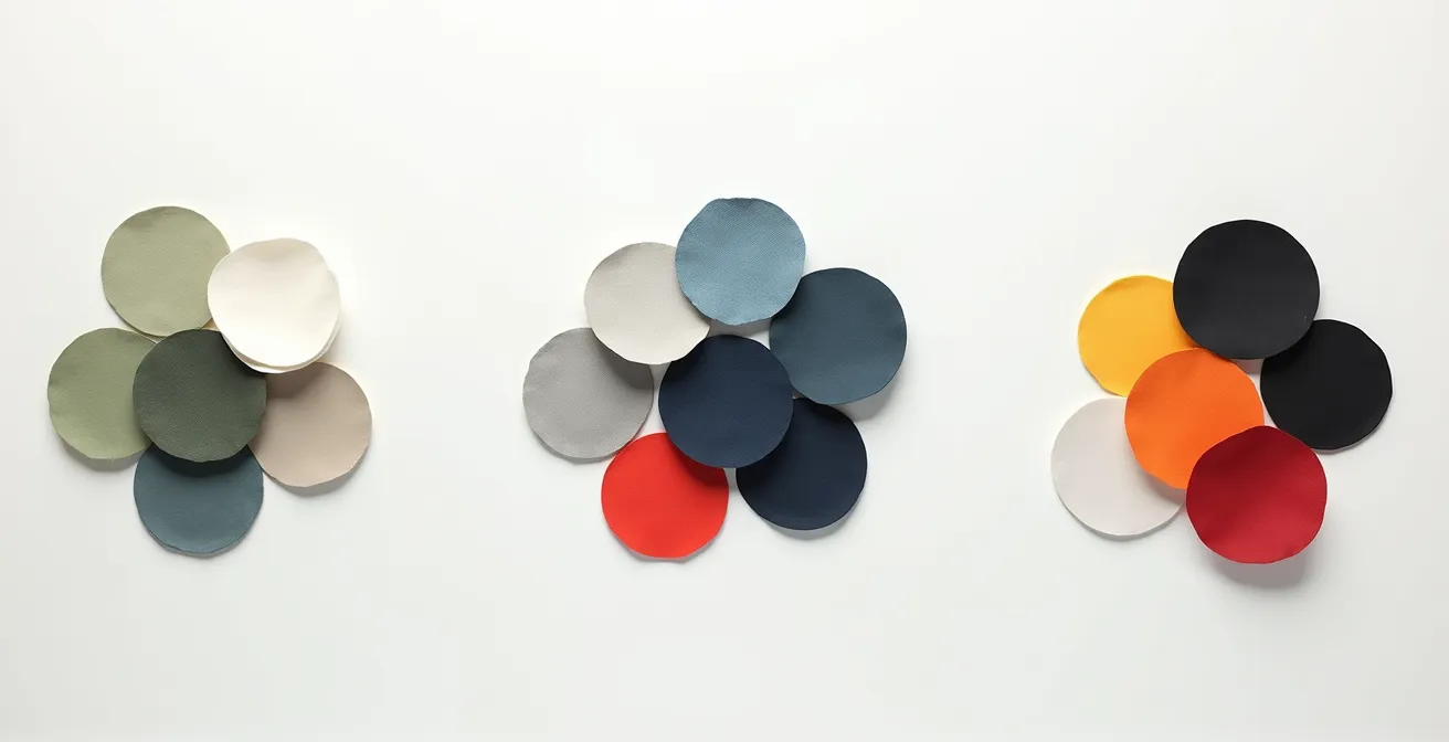 Stilisierte Farbpaletten inspiriert von deutschen Städten